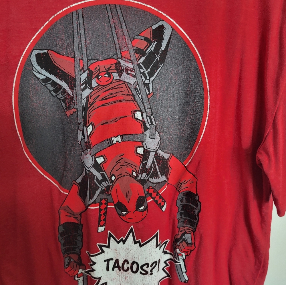 Red Graphic T-Shirt Deadpool